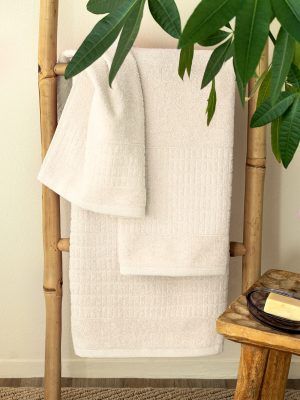 Palamaiki Πετσέτα Λουτρού Towels Collection 70x140 ROLL ECRU
