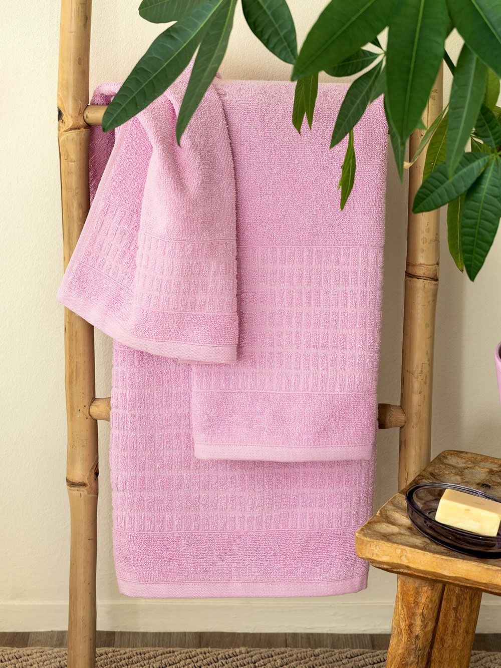 Palamaiki Πετσέτα Λουτρού Towels Collection 70x140 ROLL PINK