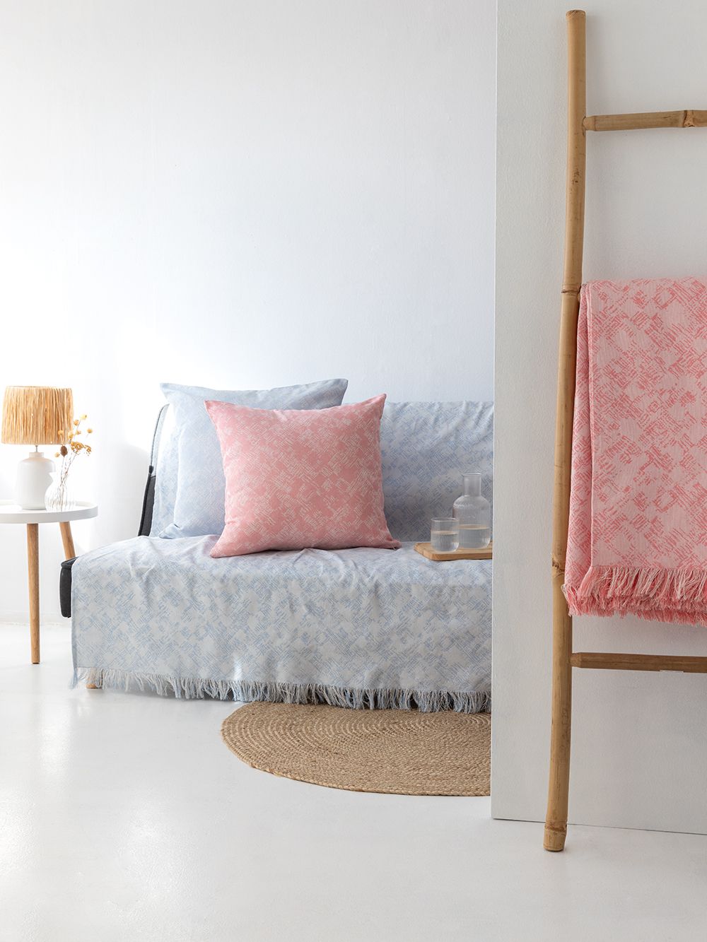 Palamaiki Ριχτάρι Διθέσιου Καναπέ ZAMI PINK