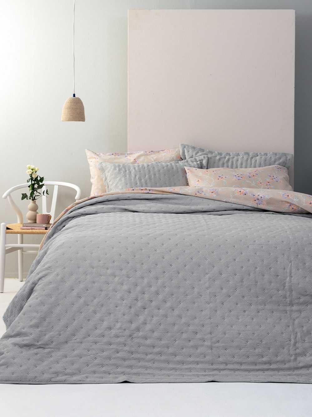 Palamaiki Κουβερλί King size 260x240 ALISON GREY
