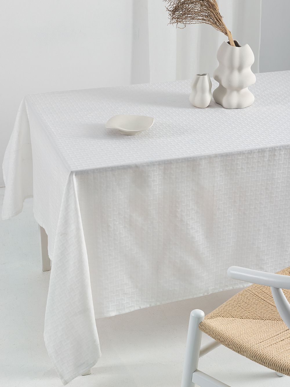 Palamaiki Τραπεζομάντηλο Αλεκιαστο Formal Dinner 175x320 MILLY WHITE