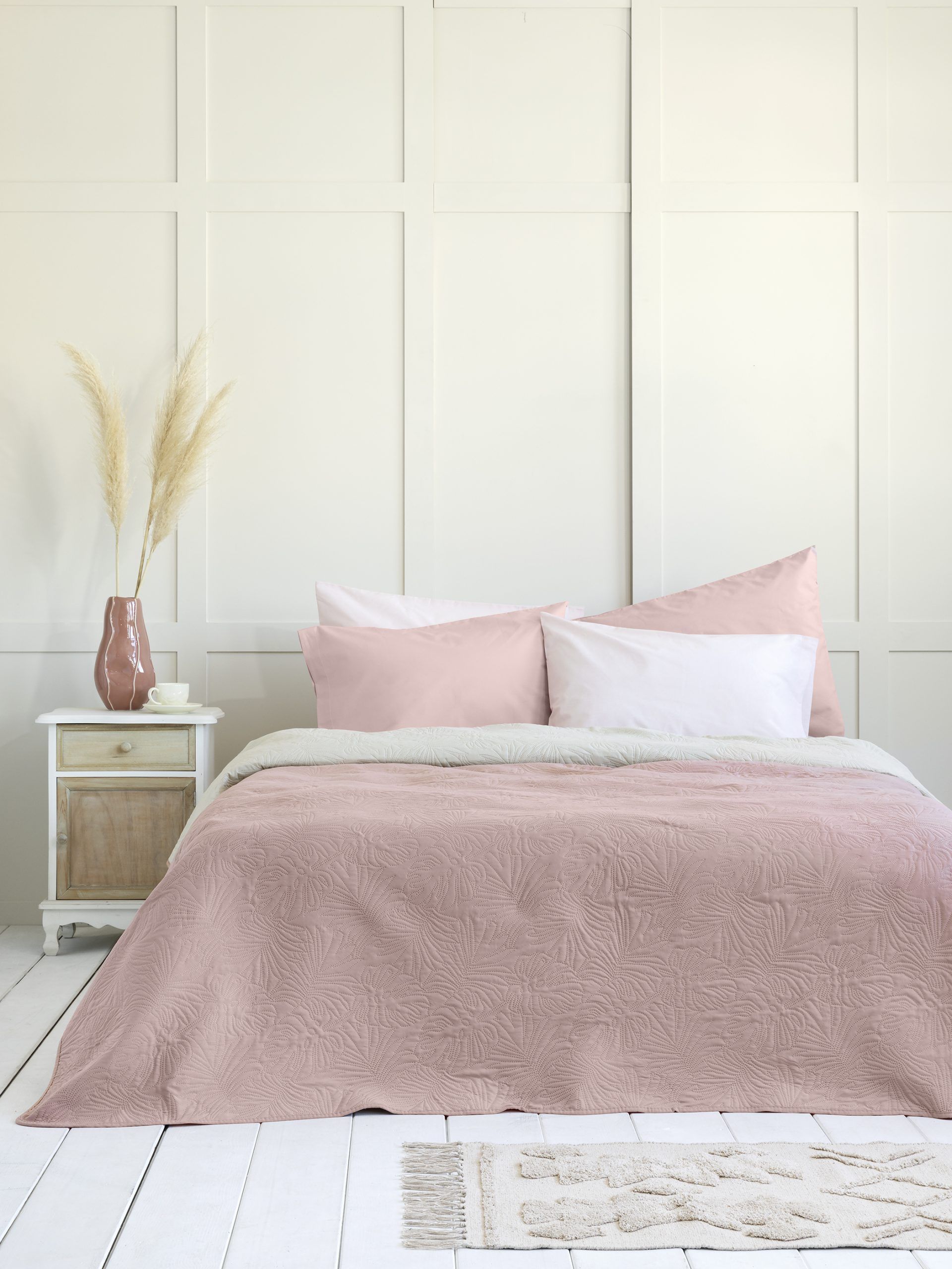 Nima Home Κουβερλί Μονό 160x240 - Natara Light Beige / Rose Pink Μπεζ, Ροζ