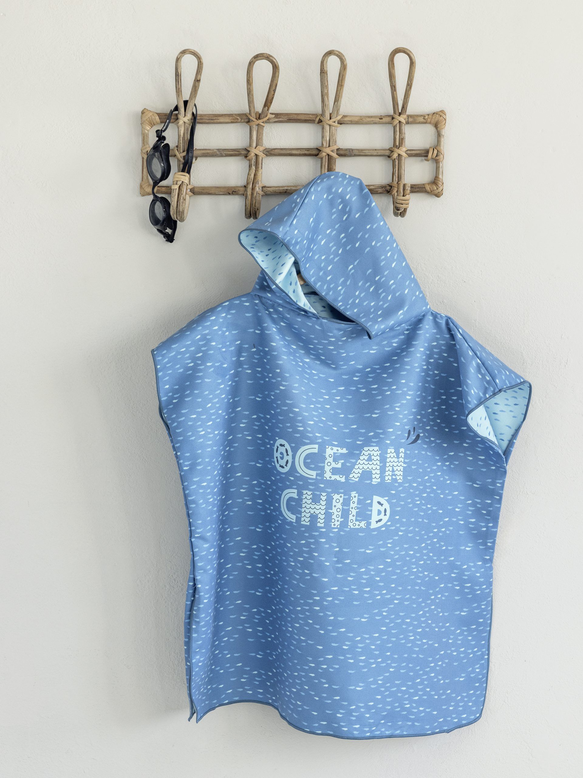 Nima Bebe Πόντσο No 5/8 - Ocean Child Μπλε