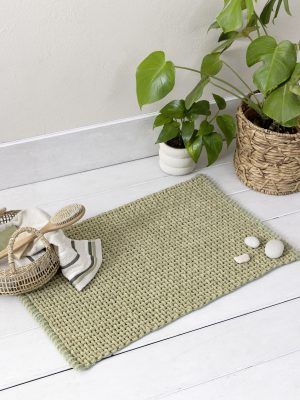 Nima Home Πατάκι Μπάνιου 50x80 Mist - Olive Green Πράσινο