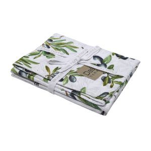 Das Home Σετ Ποτηροπανα 2Τμχ 40Χ65 0635 Πολυχρωμο Πολυχρωμο