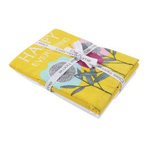 Das Home Σετ Ποτηροπανα 2Τμχ 40Χ65 0640 Πολυχρωμο Πολυχρωμο