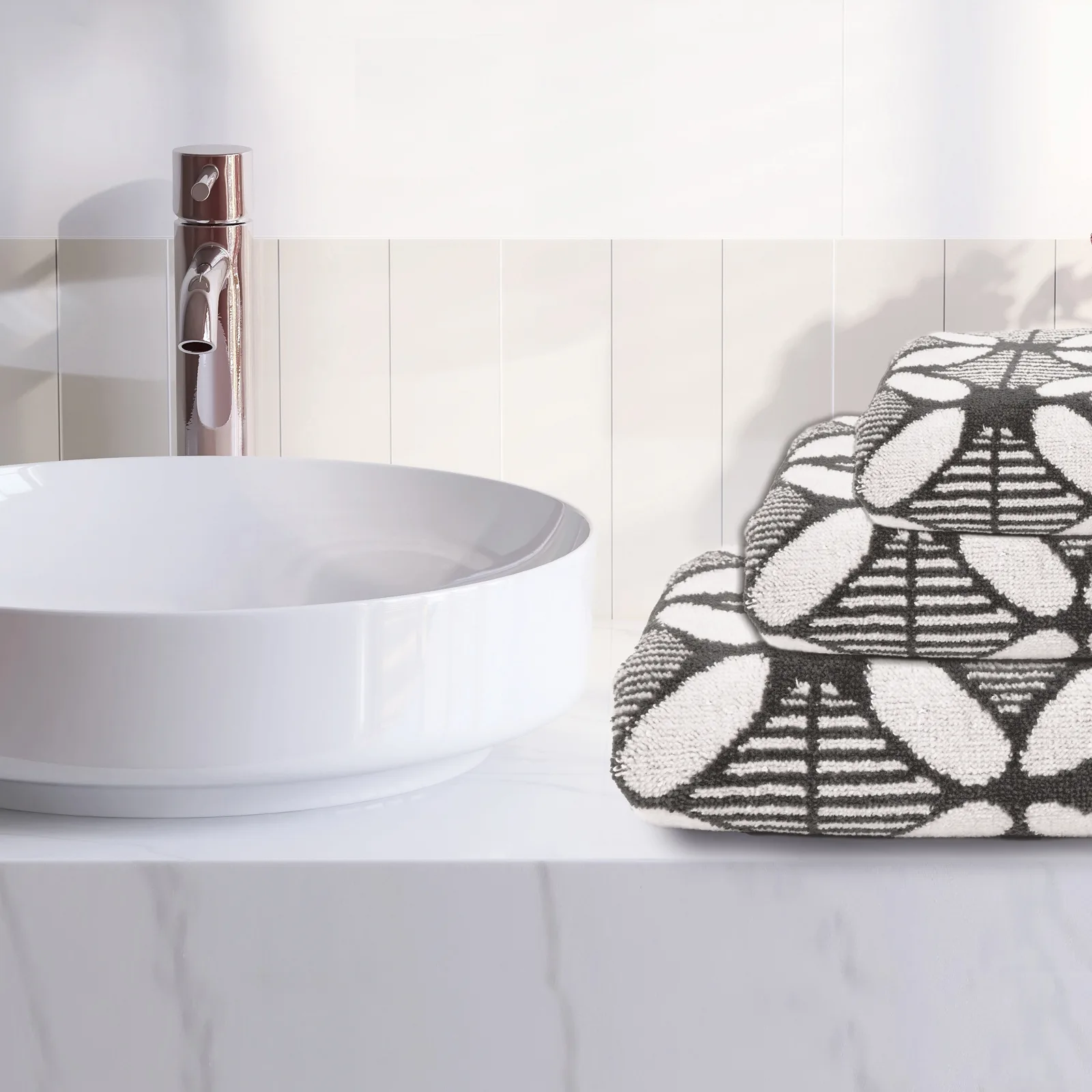 Das Home Σετ Πετσετεσ 3Τεμαχια Daily 0797 Grey Grey - Image 3