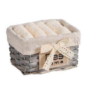 Das Home Σετ Πετσέτες 4Τεμαχιων Soft 4000 Ecru Ecru