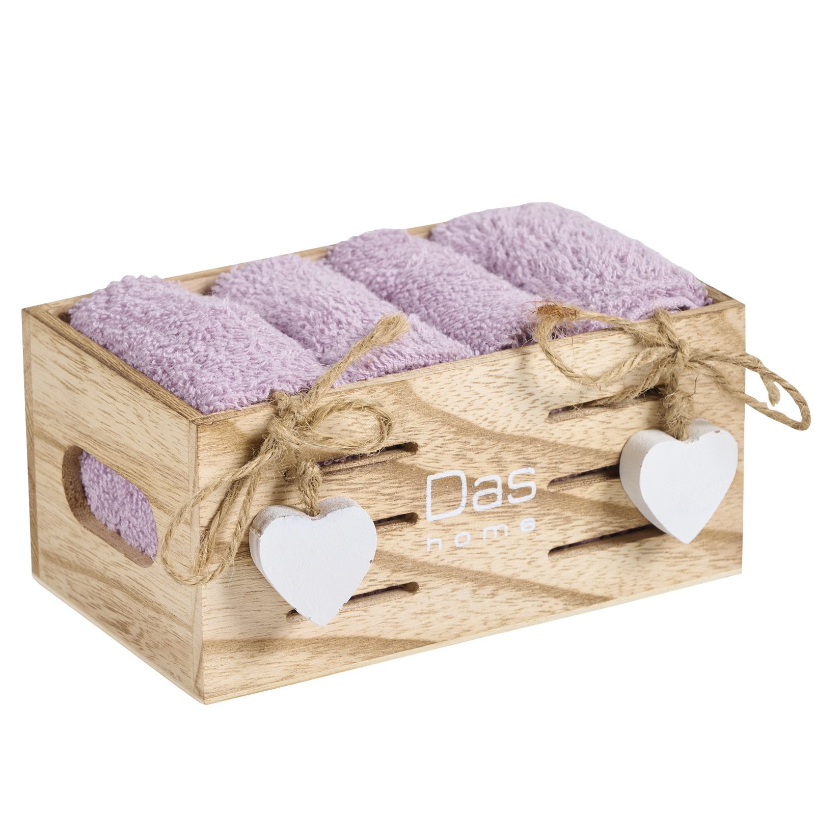 Das Home Σετ Πετσέτες 4Τεμαχιων Soft 4007 Lilac Lilac
