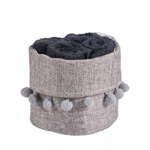 Das Home Σετ Πετσέτες 4Τεμαχιων Soft 4011 Black Black