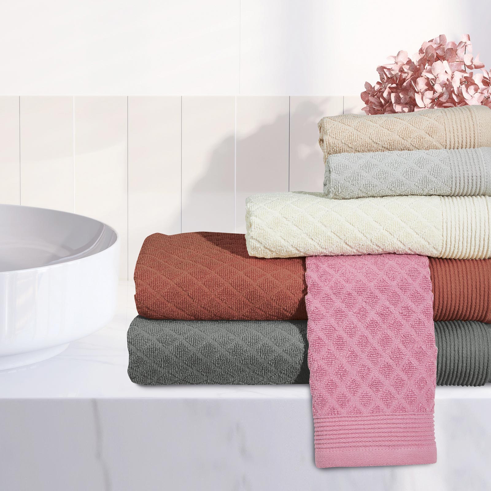 Das Home Σετ Πετσετεσ 3Τεμαχιων Best 0684 Ιβουαρ Ιβουαρ - Image 3