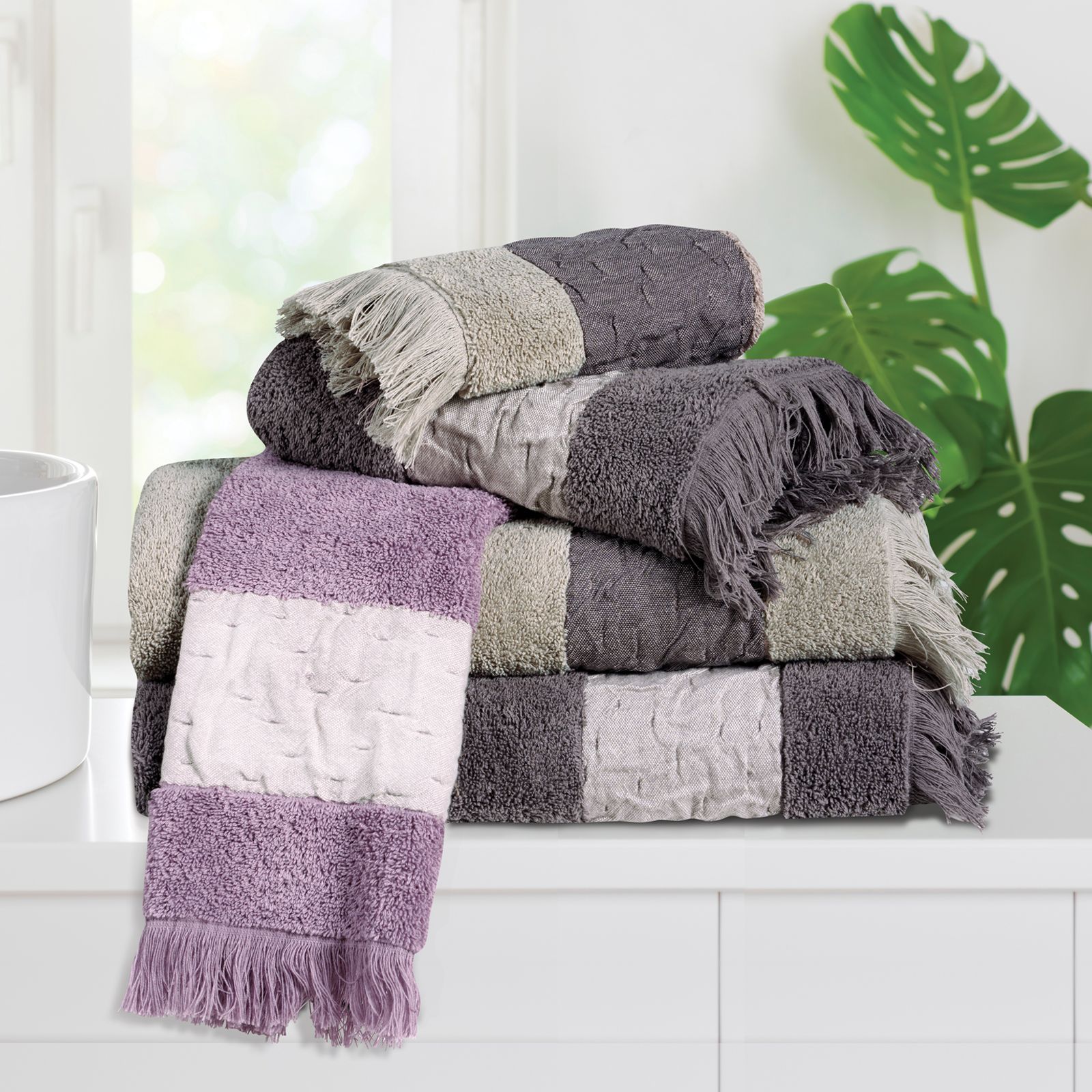 Das Home Σετ Πετσέτες 3Τεμαχια Daily 0746 Dark Grey Dark Grey - Image 2