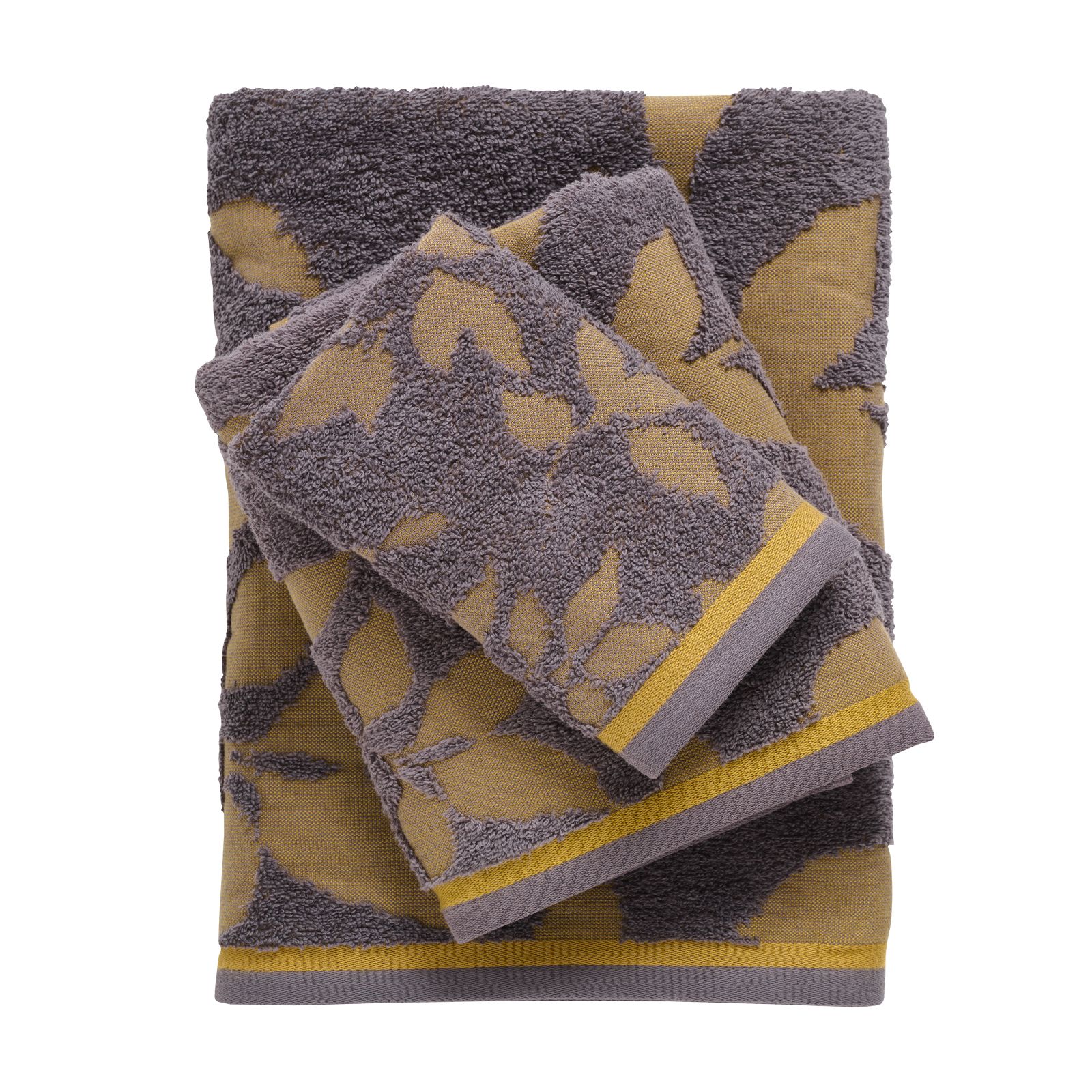 Das Home Σετ Πετσέτες 3 Τεμαχιων Daily 0754 Antrakite - Yellow Antrakite - Yellow