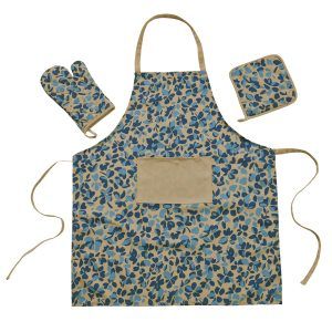 Das Home Σετ Κουζινασ 3Τμχ 0723 Μπεζ - Μπλε Μπεζ - Μπλε