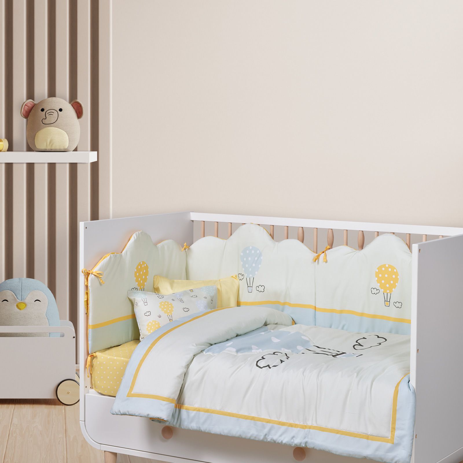 Das Baby Παντα Κουνιασ Fun Digital Print 4880 Γαλαζιο - Κιτρινο - Μεντα Γαλαζιο - Κιτρινο - Μεντα - Image 2
