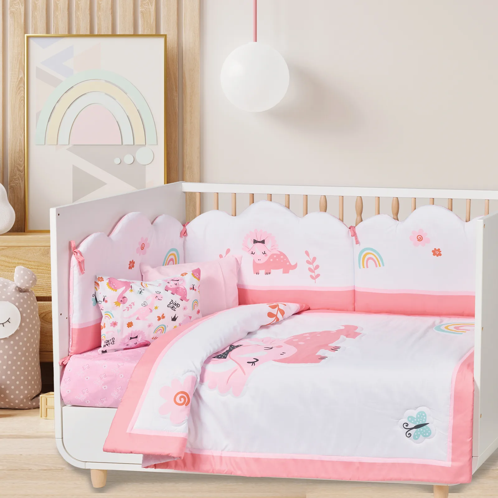 Das Baby Παντα Κουνιασ Fun Digital Print 4936 Pink - White Pink - White - Image 2