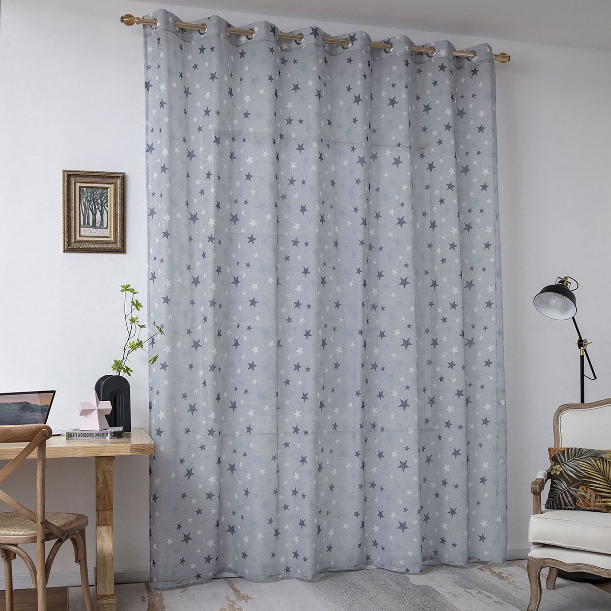 Beauty Home Κουρτίνα Art 6121 280x280 Γαλάζιο,Μπλε - Image 2