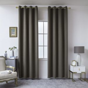 Beauty Home Ύφασμα κουρτίνας Blackout σκίασης Ideal Art 8400 Ύφασμα Φ280 Καφέ