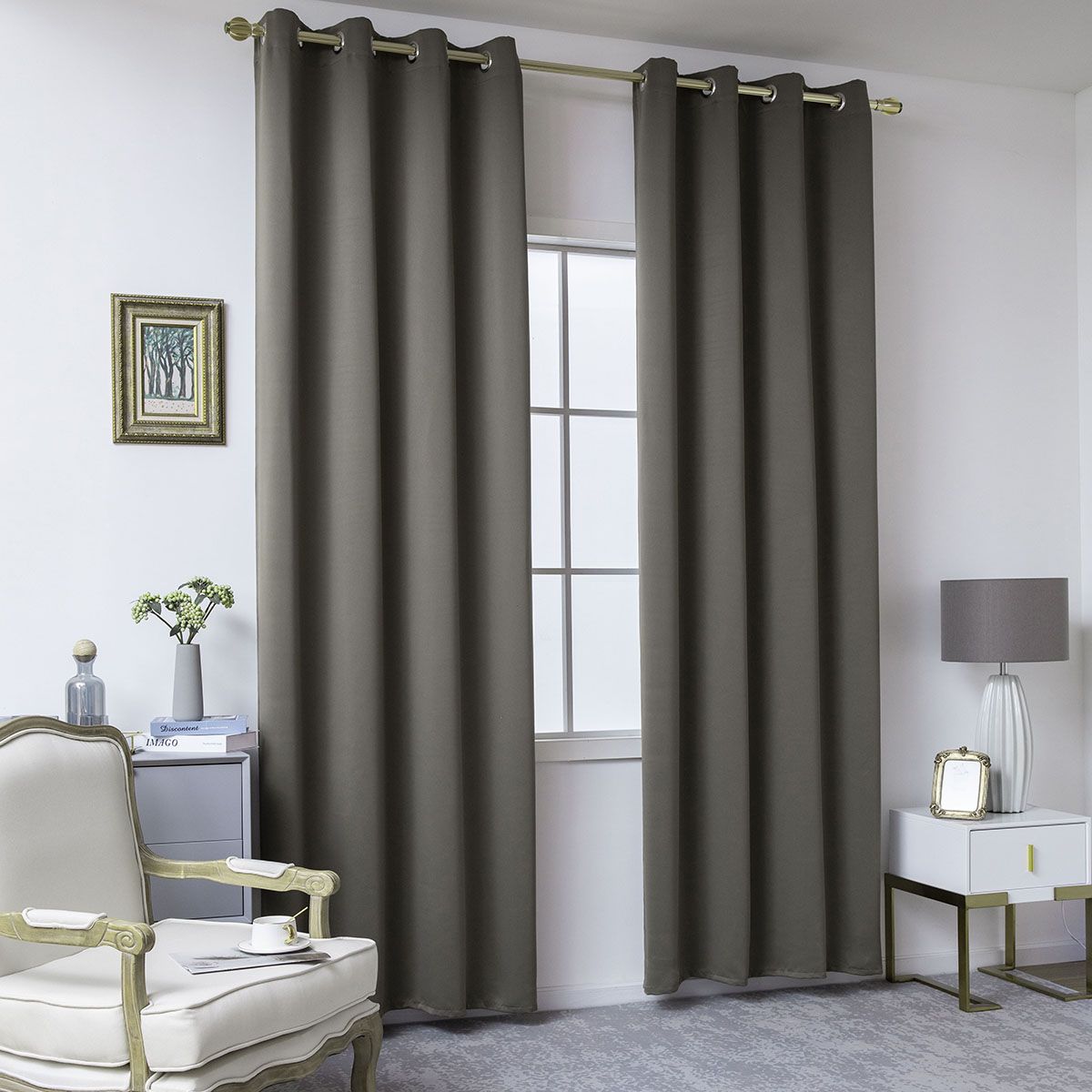 Beauty Home Ύφασμα κουρτίνας Blackout σκίασης Ideal Art 8400 Ύφασμα Φ280 Καφέ - Image 2
