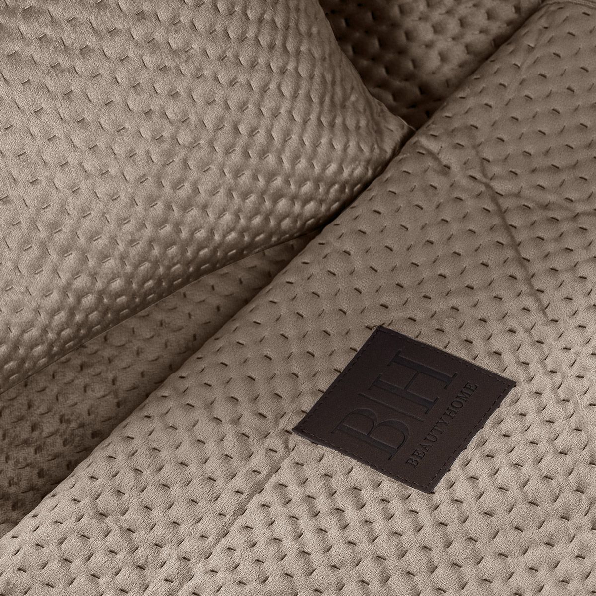 Beauty Home Ριχτάρι Τετραθέσιο Velvety 180x350 Art 8410 Μπέζ - Image 2