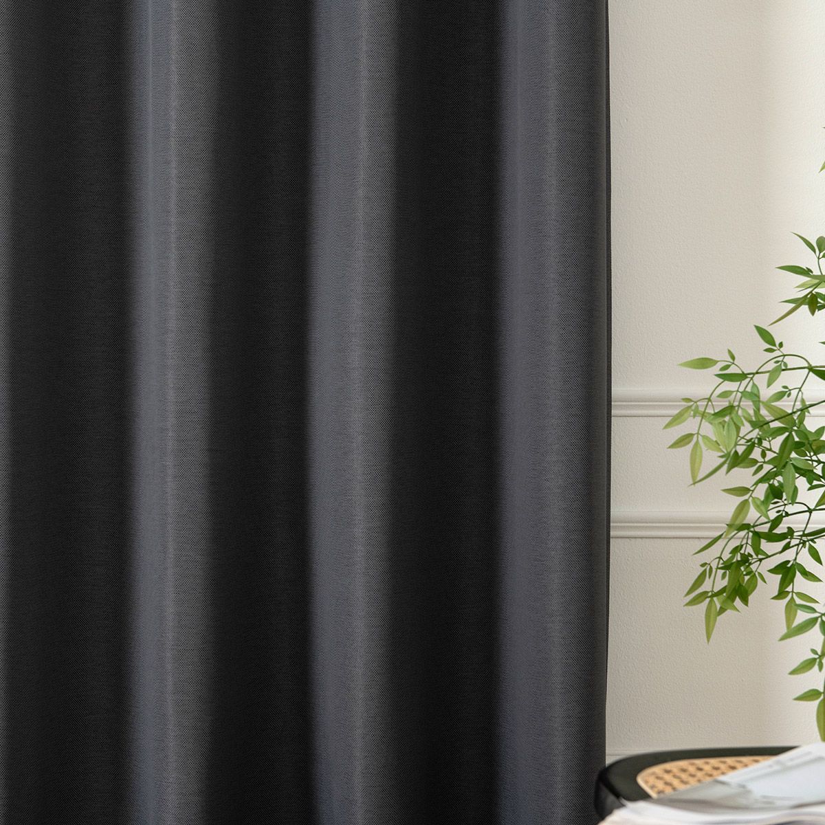 Beauty Home Ύφασμα κουρτίνας με το μέτρο Blackout jacquard σκίασης Glare Art 8444 Φ280 Ανθαρκί - Image 5