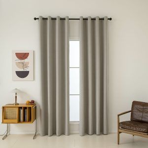 Beauty Home Κουρτίνα Full Blackout σκίασης με 8 κρίκους Total Art 8446 140x270 Άμμου