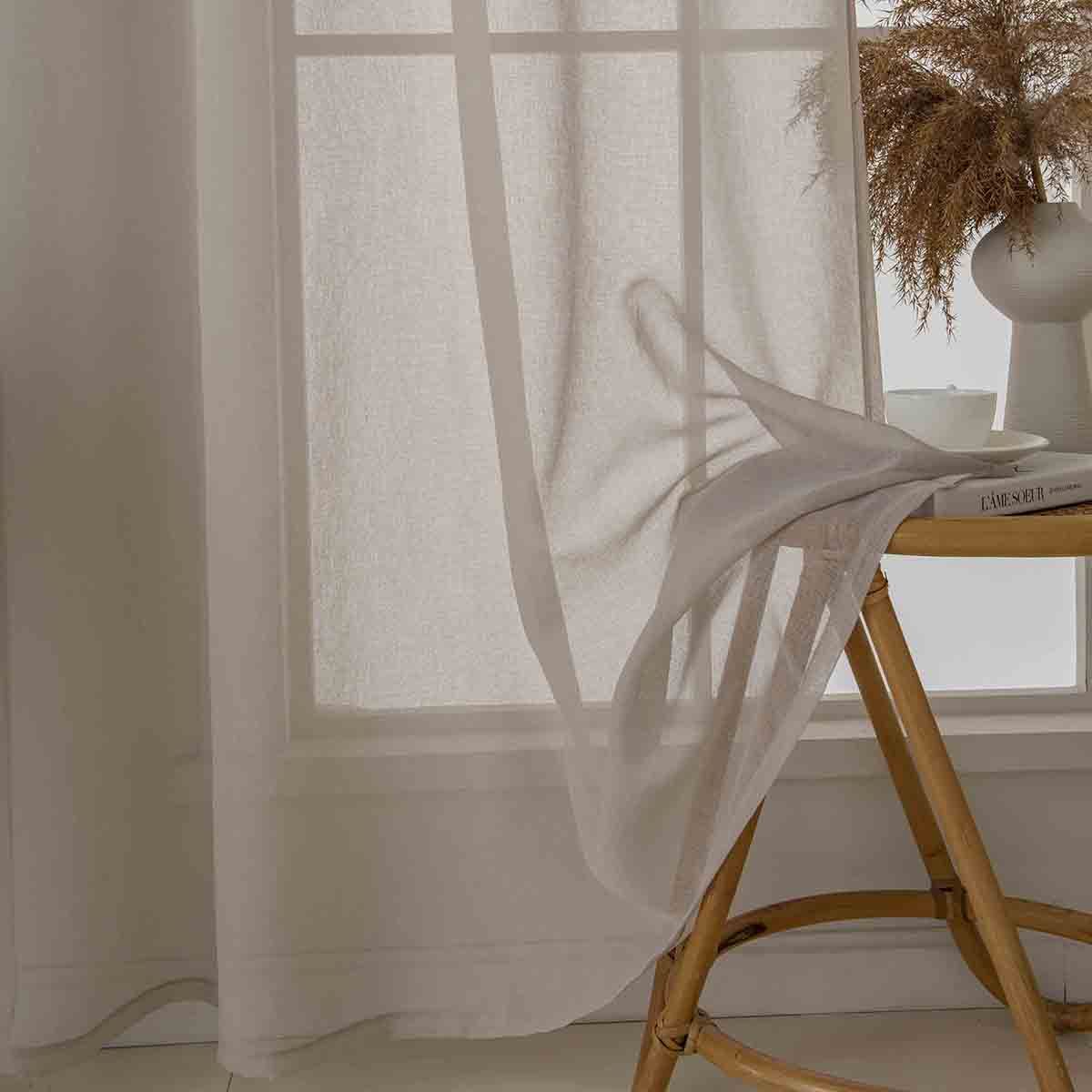 Beauty Home Ύφασμα κουρτίνας με το μέτρο γάζα Sharp Art 8448 Φ300 Άμμου - Image 12