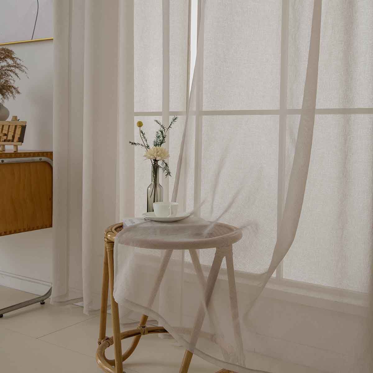 Beauty Home Ύφασμα κουρτίνας με το μέτρο γάζα Sharp Art 8448 Φ300 Άμμου - Image 9