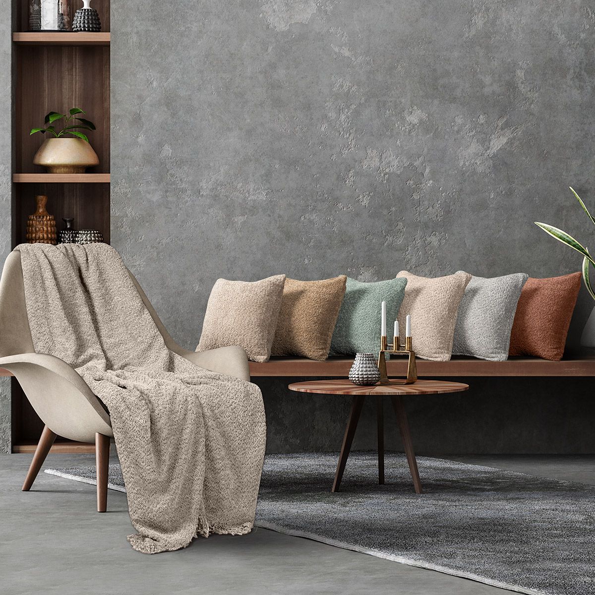 Beauty Home Ριχτάρι Μονοθέσιο Lamb Art 8572 180x160 Εκρού