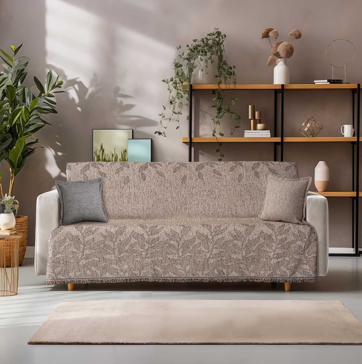 Beauty Home Ριχτάρι Μονοθέσιο Art 8630 180x170 Μπεζ