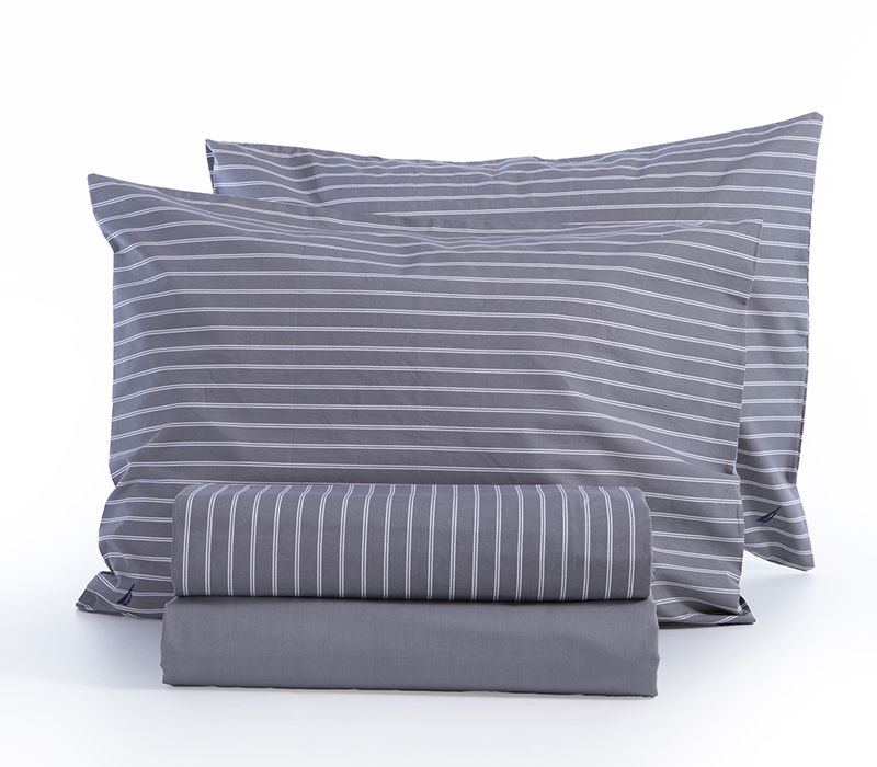 Nef-Nef Homeware ΣΕΝΤΟΝΙ ΒΑΜΒ.NAU COAST ΣΕΤ KING SIZE GREY