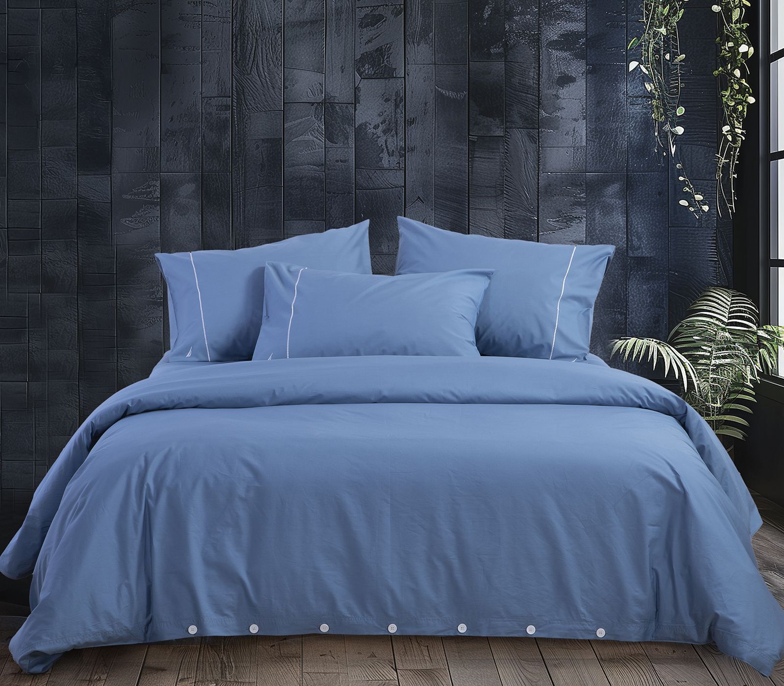 Nef-Nef Homeware ΠΑΠΛΩΜΑΤΟΘΗΚΗ ΒΑΜΒ.NAU WAVE SOLID ΣΕΤ Υ/ΠΛΗ BLUE