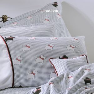 Down Town Ζεύγος Μαξιλαροθήκες Oxford 767 Scottish Dog