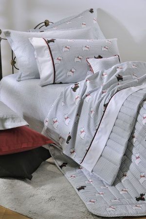 Down Town Σετ Σεντόνια Μονά 767 Scottish Dog