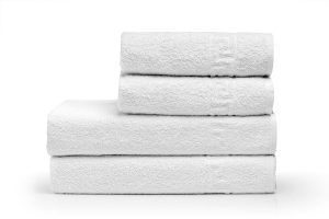 Beauty Home Πετσέτα Προσώπου Ξενοδοχείου Gentle 500gsm Greek Border Art Ε3008 100% Cotton 50x95 Λευκό