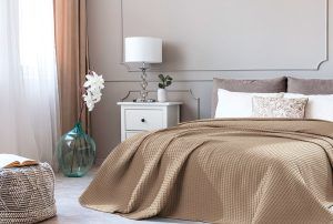 Beauty Home Πικέ κουβέρτα μονή Waffle Snap Art Ε1104 170x240 Μπεζ