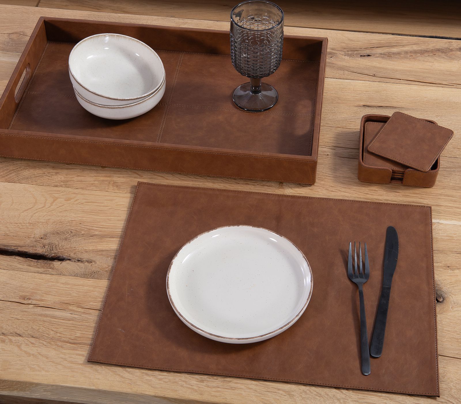 Nef-Nef Homeware ΣΟΥΠΛΑ ΤΕΧΝ.ΔΕΡΜ.LETHAL 32Χ44 LATTE - Image 2
