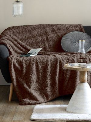 Palamaiki Κουβέρτα Καναπέ 130x180 ALERIA BEIGE