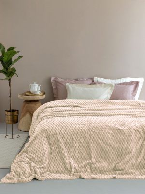 Palamaiki Κουβέρτα Fleece 220x240 ASTER CREME