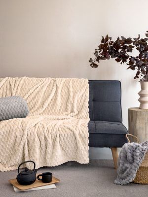 Palamaiki Κουβέρτα Fleece 160x220 ASTER CREME