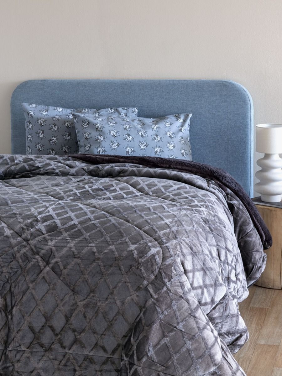 Palamaiki Κουβερτοπάπλωμα King size 240x260 NADINE/4 COAL