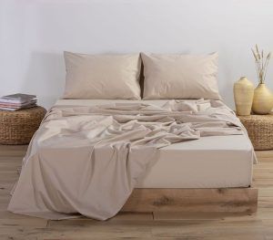 Nef-Nef Homeware Σεντόνι Basic Με Λάστιχο 100x200+30 730-BEIGE
