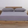 Nef-Nef Homeware Κατωσέντονο Μακό Υπέρδιπλο Με Λάστιχο Jersey Χωρίς Μαξιλαροθήκες 160x200+30 Light Gray