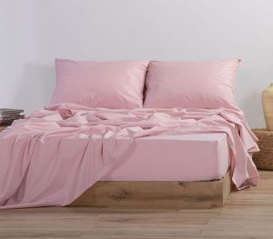 Nef-Nef Homeware Σεντόνι Basic Με Λάστιχο 100x200+30 1011-PINK