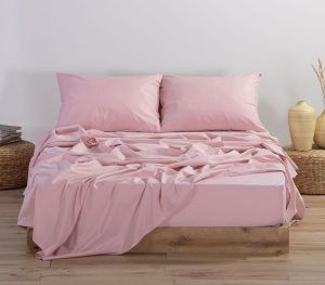 Nef-Nef Homeware Σεντόνι Basic 170x270 1011-PINK
