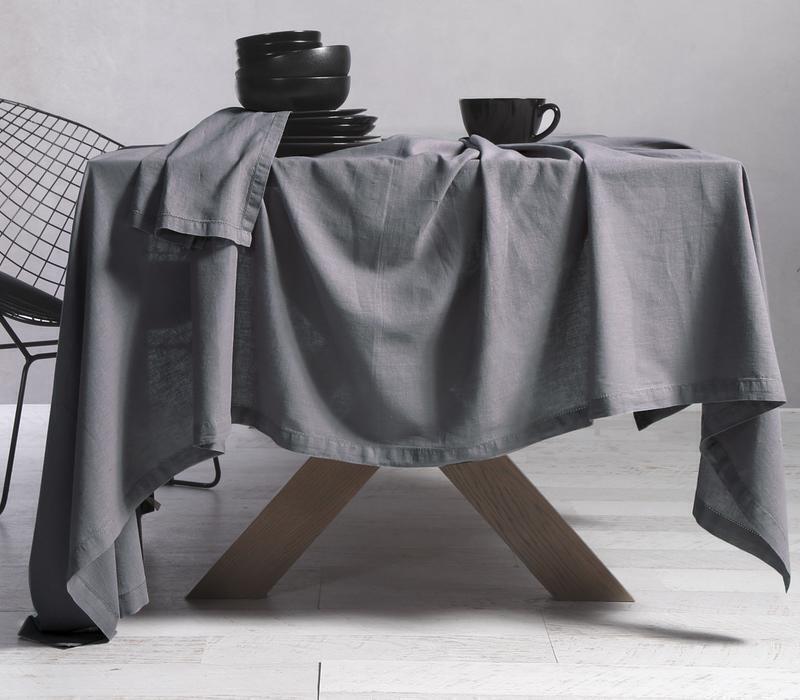 Nef Nef Τραπεζομάντηλο Βαμβάκι-λινο 150x300 Grey