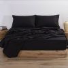 Nef-Nef Homeware Σεντόνι Μεμονωμένο Υπέρδιπλο Basic 240x270 1136-Black