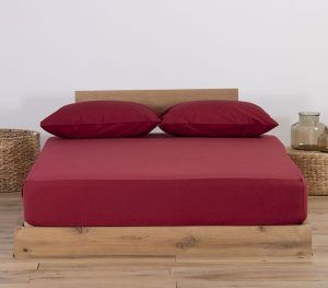 Nef-Nef Homeware ΣΕΝΤΟΝΙ ΒΑΜΒ.JERSEY 100X200+30 970-BORDO