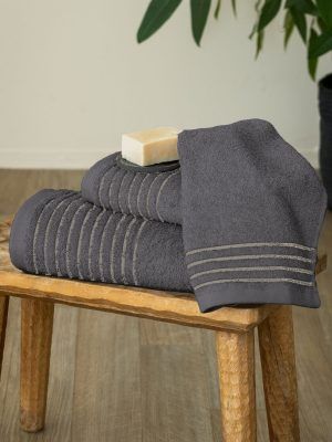 Palamaiki Σετ Πετσέτες (30X50, 50X90, 70X140) SER GREY