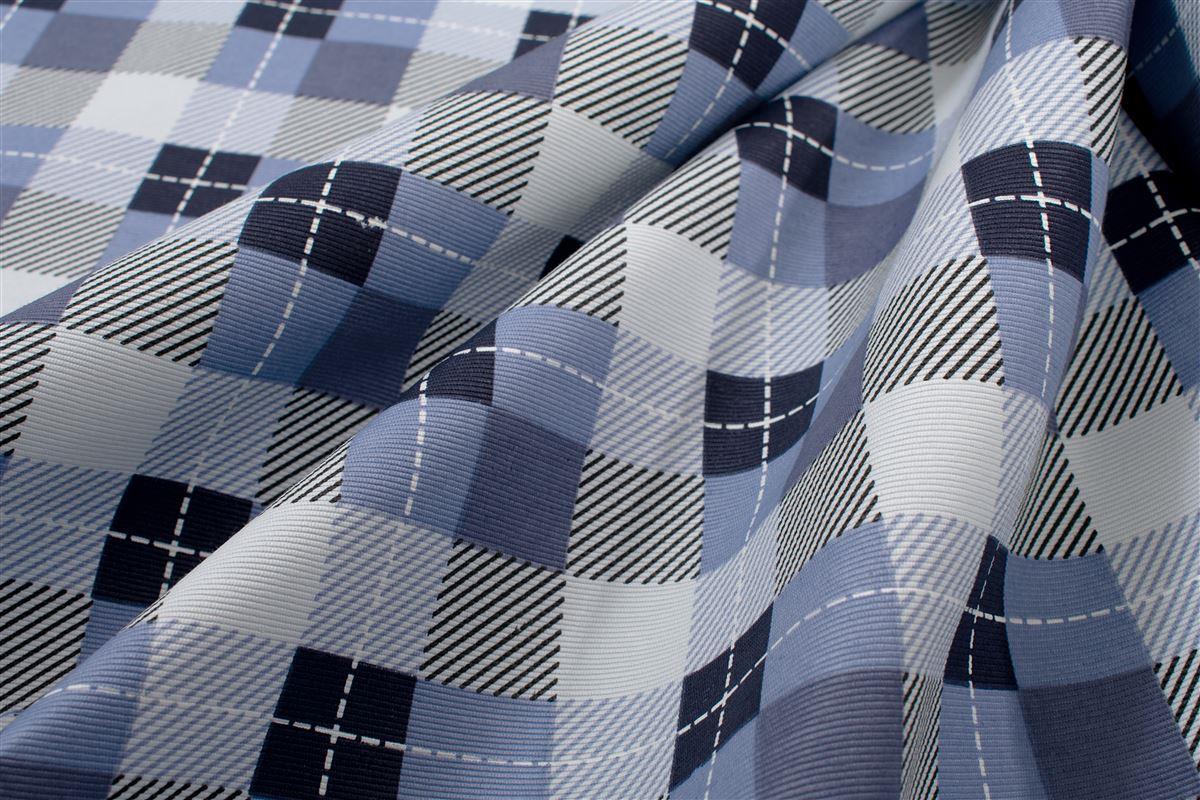 DIMcol Τραπεζομάντηλο Αλέκιαστο Checkered 468 140X180 Blue 70/30 Cott/Pol - Image 2